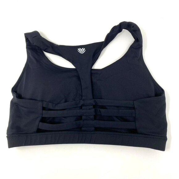 Forever 21 Sports Bra T-Back Ladder Back Padded Cups Size Medium Black - Picture 5 of 10